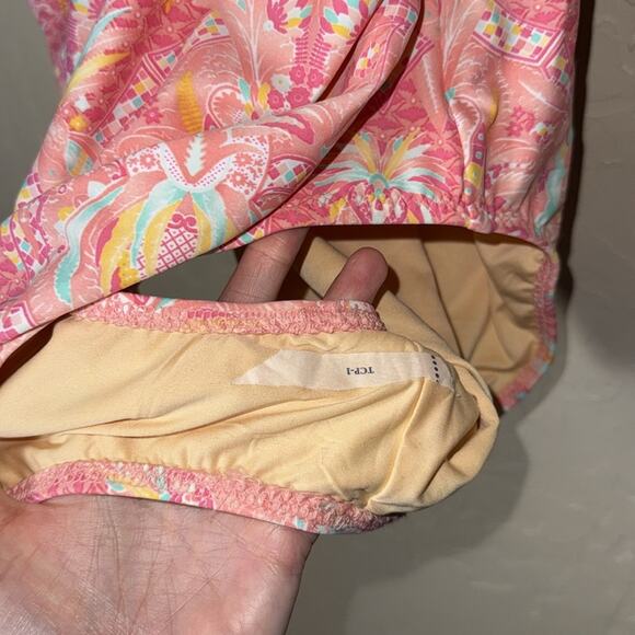 Talbots cabana life tummy control full coverage pinktropical pinapple one piece - Picture 4 of 9